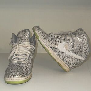 USED | WOMEN’S | SIZE 6.5 | NIKE DUNK HIGH SKINNY GLACIER ICE